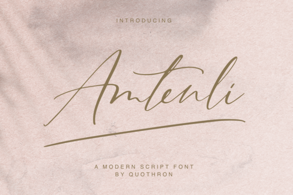 Amtenli Script: A Guide to This Graceful Typeface