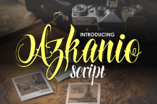 Azkanio Script: The Bold Typeface for Standout Branding