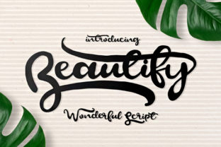 Beautify Script: A Flowing Typeface for Handmade Elegance