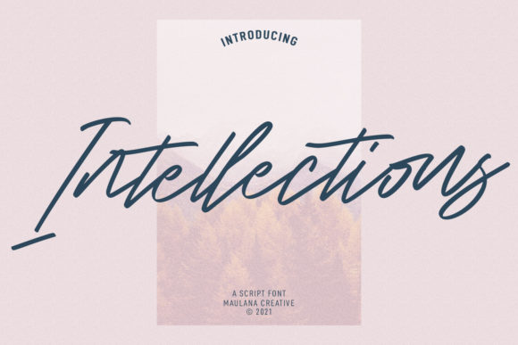 Intellections Script: A Touch of Handwritten Elegance