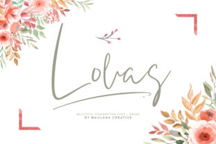 Lovas Script: A Handwritten Font for Adorable Crafts