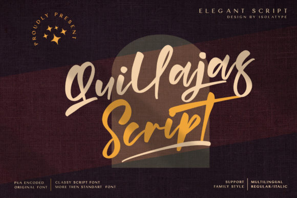 Quillajas Script: The Handwritten Font That Brings Ideas to Life