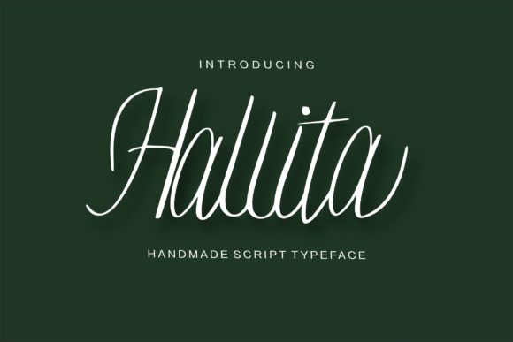 Refined Elegance in Modern Typography: The Hallita Script Font