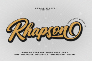 Rhapson Script: A Retro Font with Modern Appeal