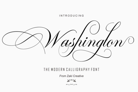 Washington Script: The Elegant Script Font for Modern Designers